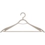 Clothes hangers 2pcs plastic Eco Wood Collection 43cm assorted, light grey/beige/black