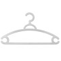 Clothes hangers 2 pcs plastic Basic 42cm assorted, light grey/black/blue/white/silver