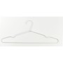 Clothes hangers 3 pcs stainless steel/fabric Metal 44,5cm assorted, black/light blue/white
