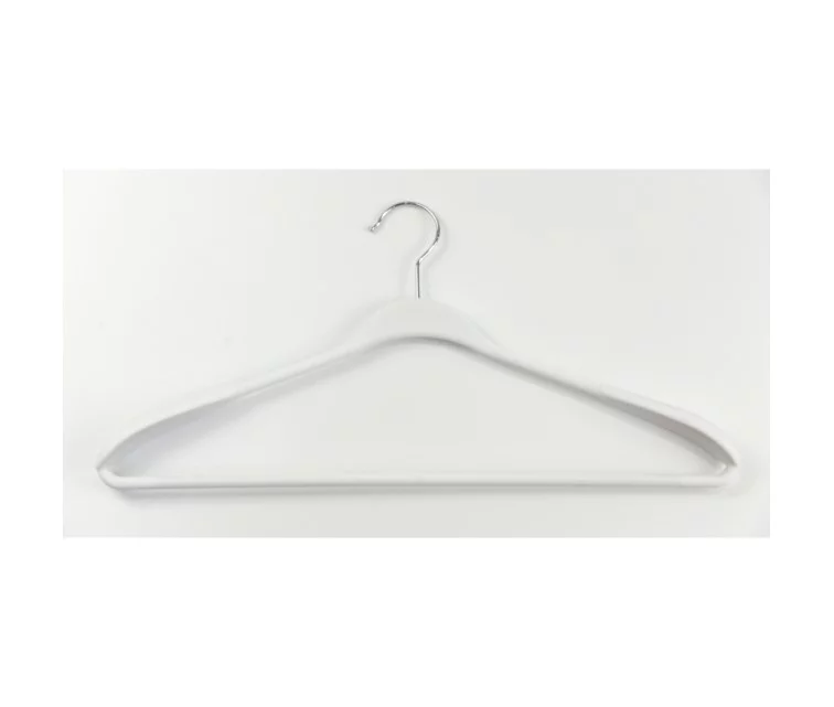 Plastikinės pakabos drabužiams Soft Touch 45 cm, 2 cm, asorti: juodos / mėlynos / šviesiai pilkos / baltos Plastikinės pakabos drabužiams Soft Touch 45 cm, 2 cm, asorti: juodos / mėlynos / šviesiai pilkos / baltos