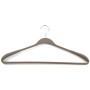 Clothes hangers 2pcs plastic Soft Touch 45cm assorted, black/blue/light grey/white