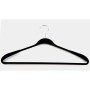 Clothes hangers 2pcs plastic Soft Touch 45cm assorted, black/blue/light grey/white