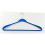 Clothes hangers 2pcs plastic Soft Touch 45cm assorted, black/blue/light grey/white