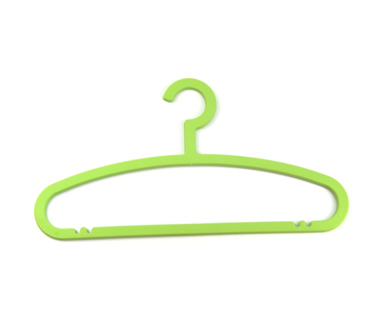 Clothes hangers 5 pieces plastic Basic 42,5cm assorted, light blue/green/red/grey/green/yellow