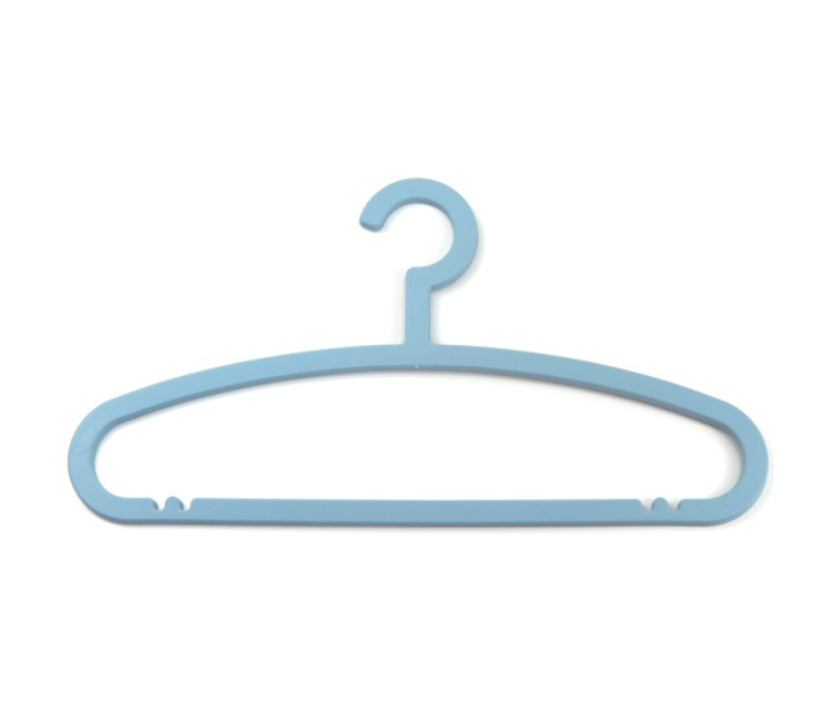 Clothes hangers 5 pieces plastic Basic 42,5cm assorted, light blue/green/red/grey/green/yellow