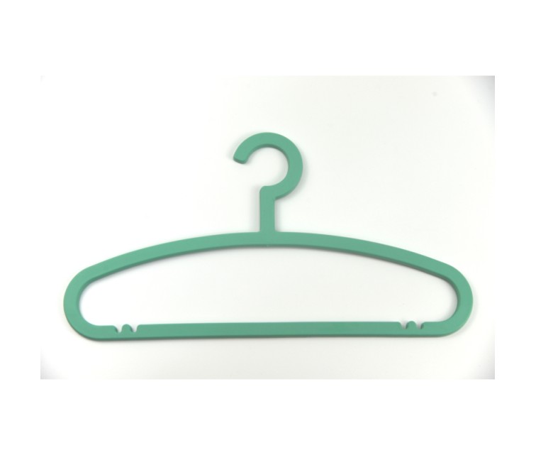 Clothes hangers 5 pieces plastic Basic 42,5cm assorted, light blue/green/red/grey/green/yellow