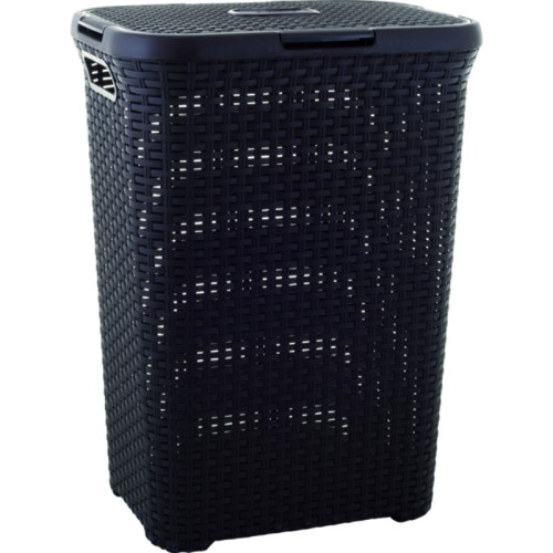 Veļas kaste Style 60L 44,8x34,1x61,5cm tumši brūna Veļas kaste Style 60L 44,8x34,1x61,5cm tumši brūna