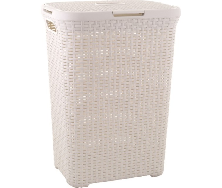 Laundry box Style 60L 44,8x34,1x61,5cm in cream