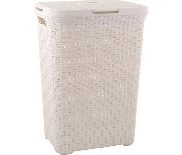 Veļas kaste Style 60L 44,8x34,1x61,5cm krēmkrāsā Veļas kaste Style 60L 44,8x34,1x61,5cm krēmkrāsā