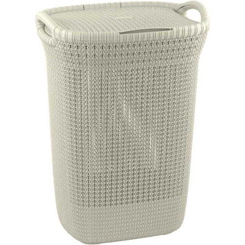 Veļas kaste Knit 57L 45,2x34,1x61,4cm balta Veļas kaste Knit 57L 45,2x34,1x61,4cm balta