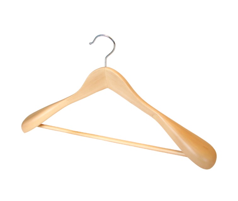 Clothes rack, wide shoulders, wooden