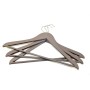Clothes hangers 3 pcs wooden Wood 44,5cm assorted, black/blue/light grey/white