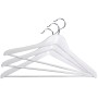 Clothes hangers 3 pcs wooden Wood 44,5cm assorted, black/blue/light grey/white