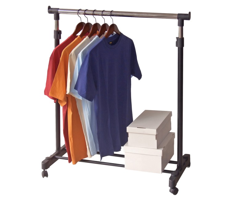 Deluxe Clothes Rack White 88x43x98-175cm white