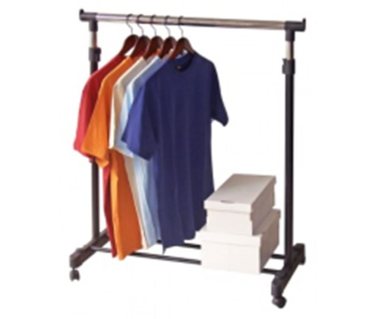 Deluxe Clothes Rack Black 88x43x98-175cm black