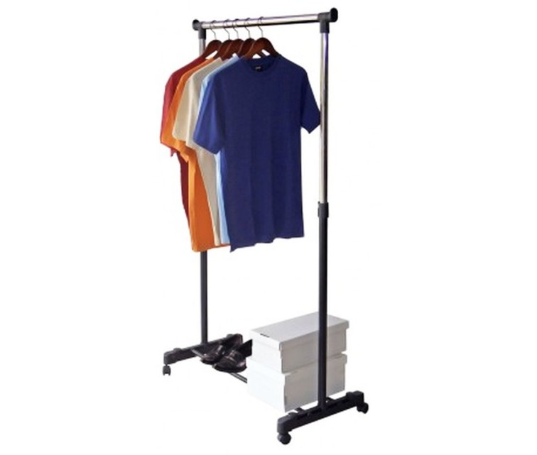 Deluxe Clothes Rack Black 88x43x98-175cm black