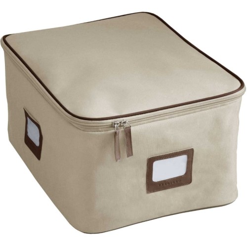Kaste auduma ar rāvējslēdzēju M 30x40x20cm Ego Ecru Kaste auduma ar rāvējslēdzēju M 30x40x20cm Ego Ecru