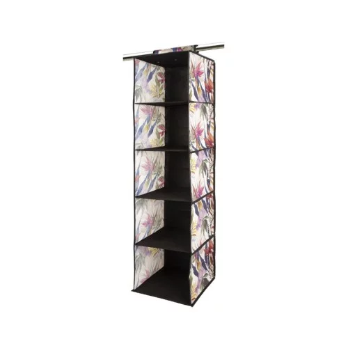 Hanging organiser with 5 shelves 30x30x120cm Floral Beauty