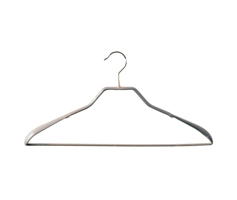 Clothes Hanger Steel/Vinyl Non Slip Sliver Luxury 45cm silver