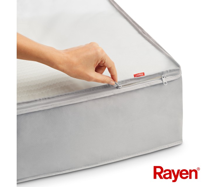 Ящик для одеял Premium серый 65x55x20см