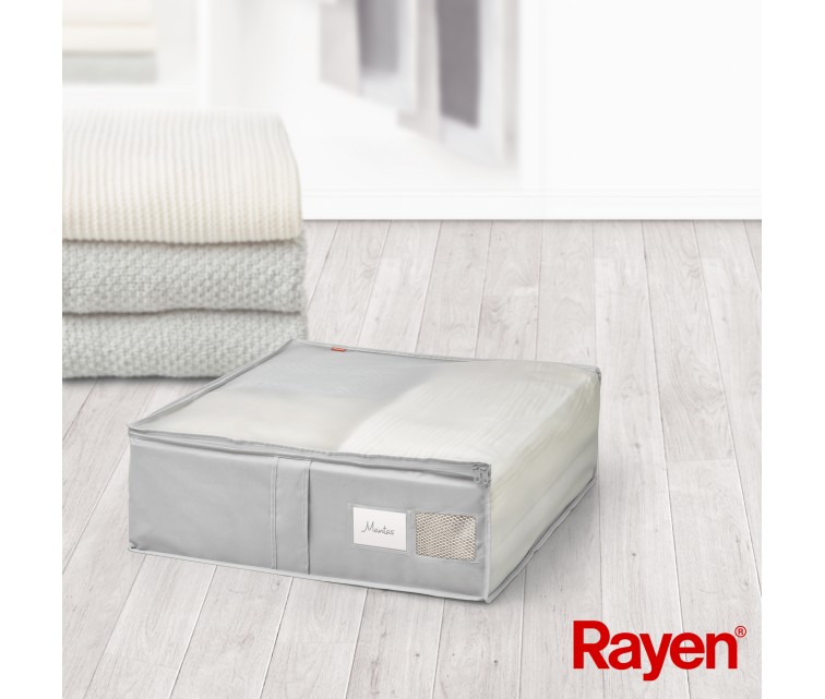 Premium grey blanket box 65x55x20cm