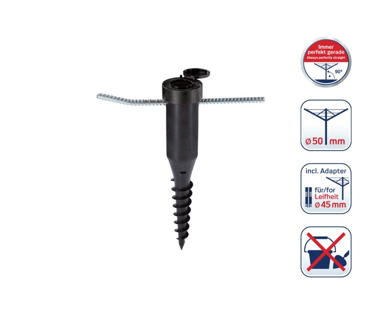 LEIFHEIT Pin centering screw-in rotary joystick