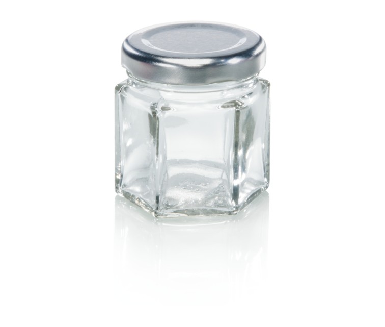 LEIFHEIT Hexagonal glass jar 47ml