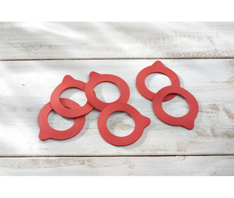 LEIFHEIT Replacement rubber rings 6pcs. 52x80mm for sealed jars 255/370ml LEIFHEIT Replacement rubber rings 6pcs. 52x80mm for sealed jars 255/370ml