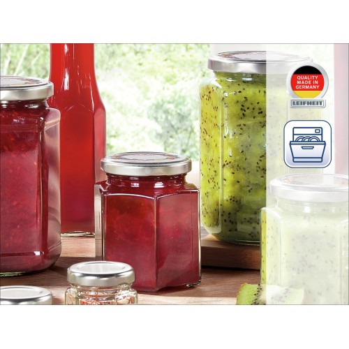LEIFHEIT Sešstūra burciņa stikla 770ml LEIFHEIT Sešstūra burciņa stikla 770ml