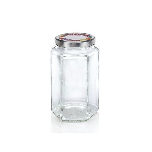 LEIFHEIT Sešstūra burciņa stikla 1700ml LEIFHEIT Sešstūra burciņa stikla 1700ml
