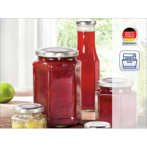 LEIFHEIT Sešstūra burciņa stikla 1700ml LEIFHEIT Sešstūra burciņa stikla 1700ml