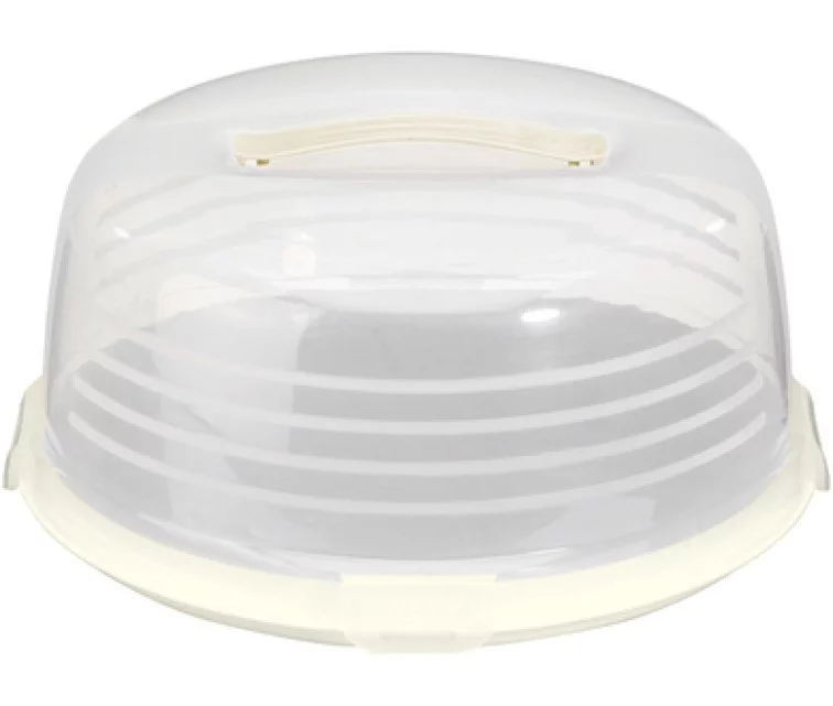 Cake transport box round Ø34,7x15,6cm cream Cake transport box round Ø34,7x15,6cm cream