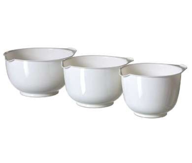 Mixing bowl set 3pcs white