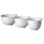 Mixing bowl set 3pcs white