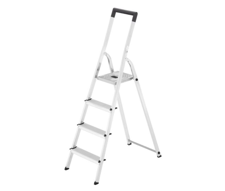 Household ladder Selekta L40 BasicLine / aluminium / 4 steps