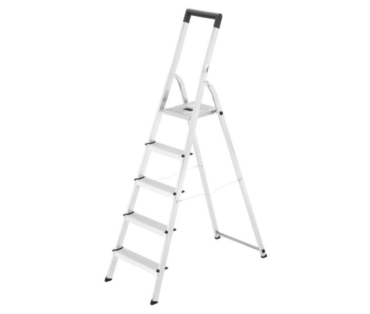 Household ladder Selekta L40 BasicLine / aluminium / 5 steps