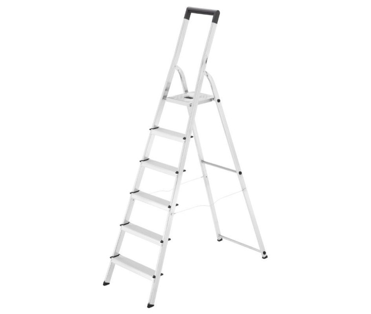 Household ladder Selekta L40 BasicLine / aluminium / 6 steps