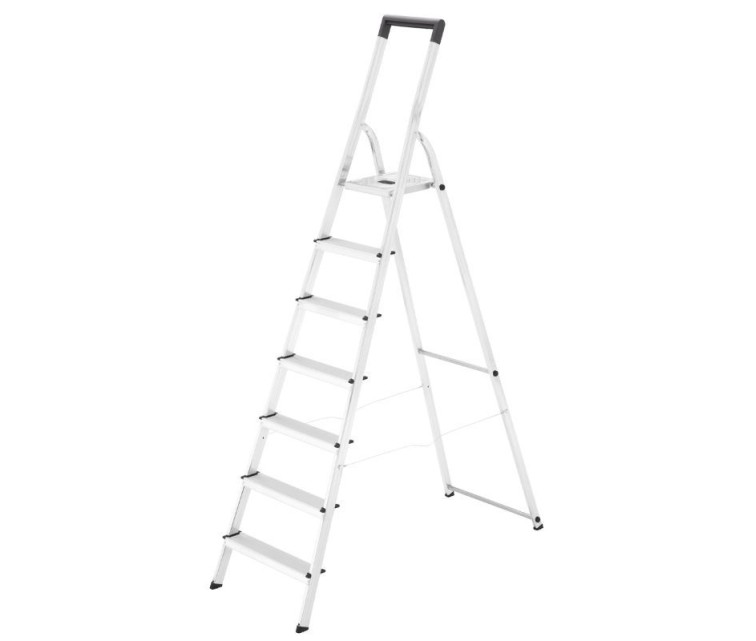 Household ladder Selekta L40 BasicLine / aluminium / 7 steps