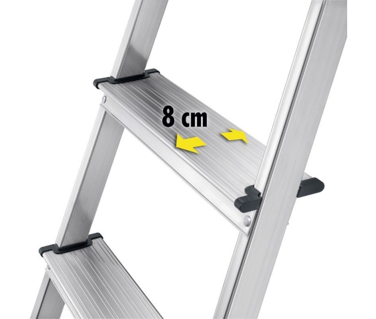 Household ladder Selekta L40 BasicLine / aluminium / 6 steps