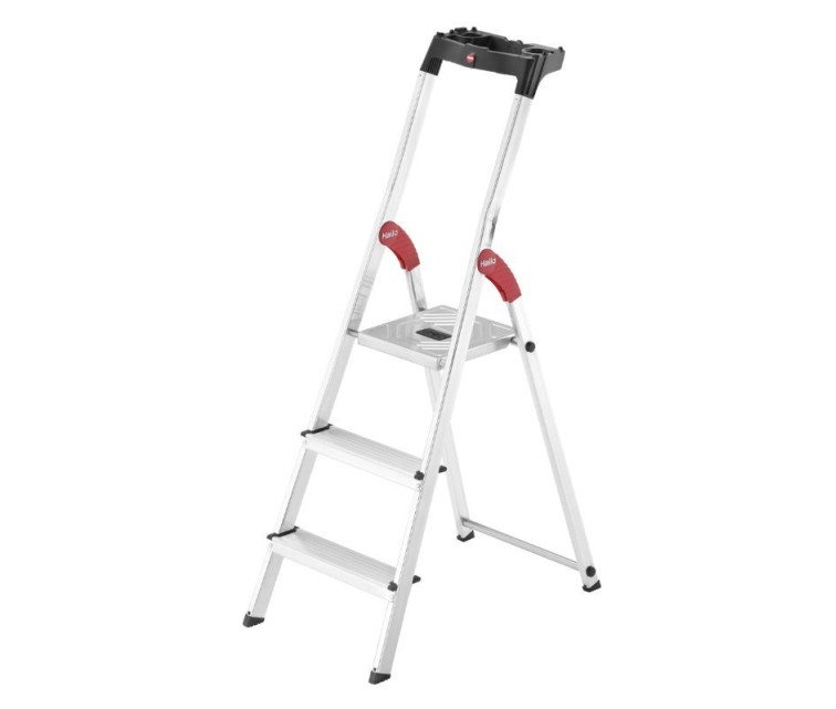 Household ladder L60 StandardLine / aluminium / 3 steps