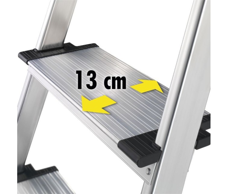 Household ladder L80 ComfortLine / aluminium / 7 steps