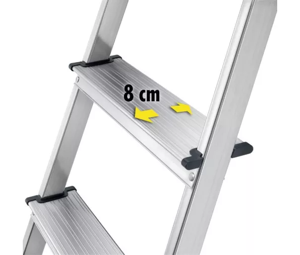 Kāpnes mājsaimniecības L60 StandardLine / alumīnija / 6 pakāpieni