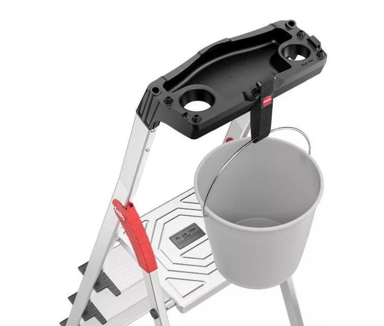 Лестница бытовая L80 ComfortLine / алюминиевая / 4 ступеней