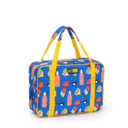 Thermal bag Evo Small assorted, green/red/blue with decoration