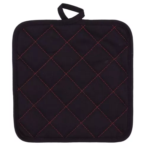 Heat-resistant coaster XL 20x20cm black/red