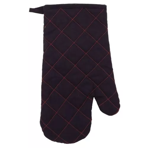 Heat resistant glove XL 18x30cm black/red