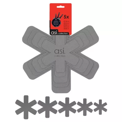 Pan and pot protector set 5pcs. 18/22/28/32/38cm