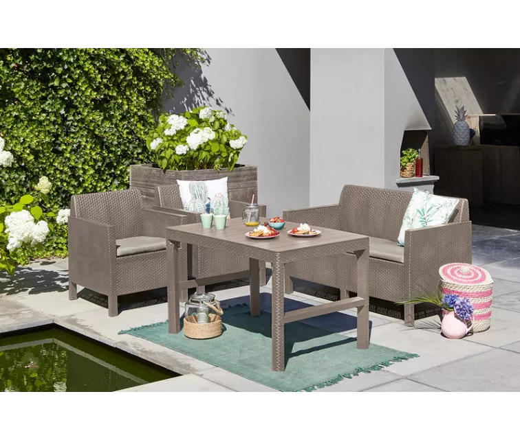 Lyon Rattan Table beige