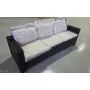( ДЕФЕКТ )   Диван садовый трехместный California 3 Seater Sofa коричневый