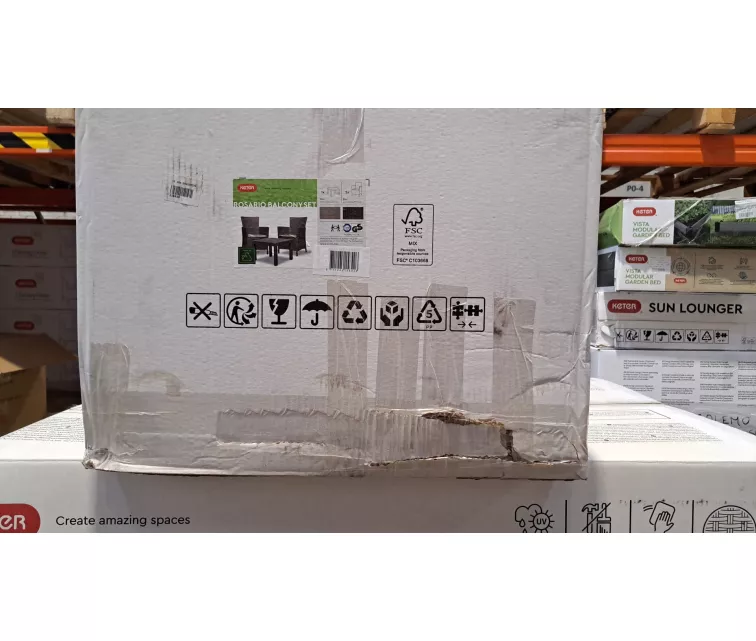 ( BOJĀTS IEPAKOJUMS ) Dārza mēbeļu komplekts Rosario Balcony Set brūns